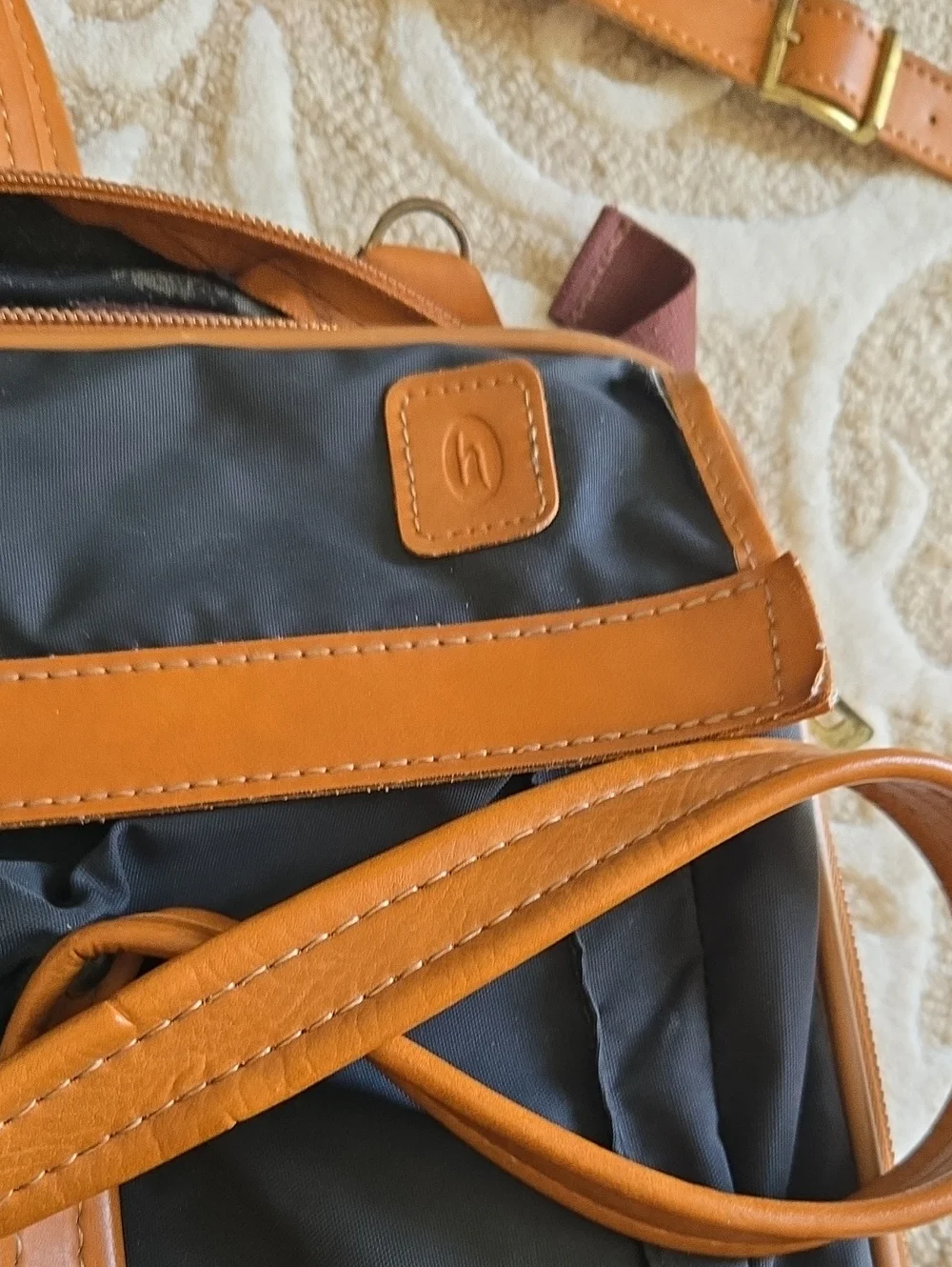 Hartmann Luggage Black Nylon Weekender Bag.